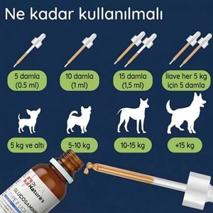 Köpek Eklem Damlası 50 ml – Sıvı Glukozamin, Kondroitin ve MSM Hareket Desteği