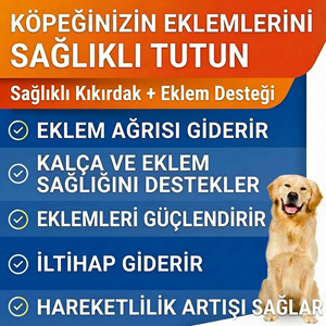 Köpek Glukozamin Tablet 300 Tablet – Eklem Destekleyici MSM Kondroitin İçeren Hareket ve Kıkırdak Desteği