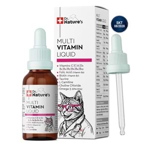 Kedi Multivitamin Likit 50 ml – Taurin ve Omega-3 İçeren Günlük Vitamin Desteği