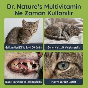 Kedi Multivitamin Likit 50 ml – Taurin ve Omega-3 İçeren Günlük Vitamin Desteği
