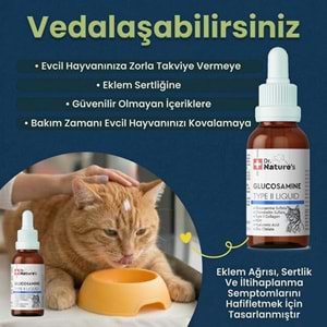 Kedi Eklem Damlası 50 ml – Sıvı Glukozamin, Kolajen ve MSM İçeren Destek ( Kediler için Eklem sağlığı)