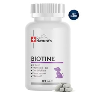 Köpek Biotin Tablet 300 Tablet – Deri ve Tüy Sağlığı Destekleyici