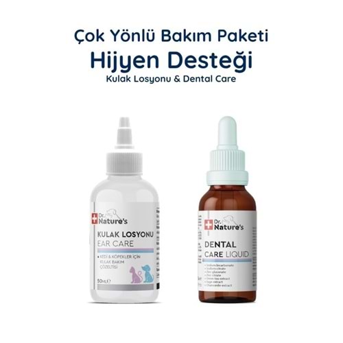 Kedi Köpek Kulak ve Ağız Bakım Seti – Kulak Temizleme Solüsyonu + Dental Care