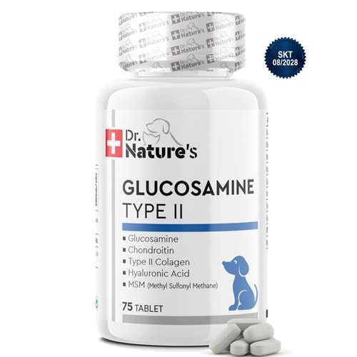 Köpek Glukozamin 75 Tablet – Eklem Destekleyici MSM Kondroitin İçeren Hareket ve Kıkırdak Desteği